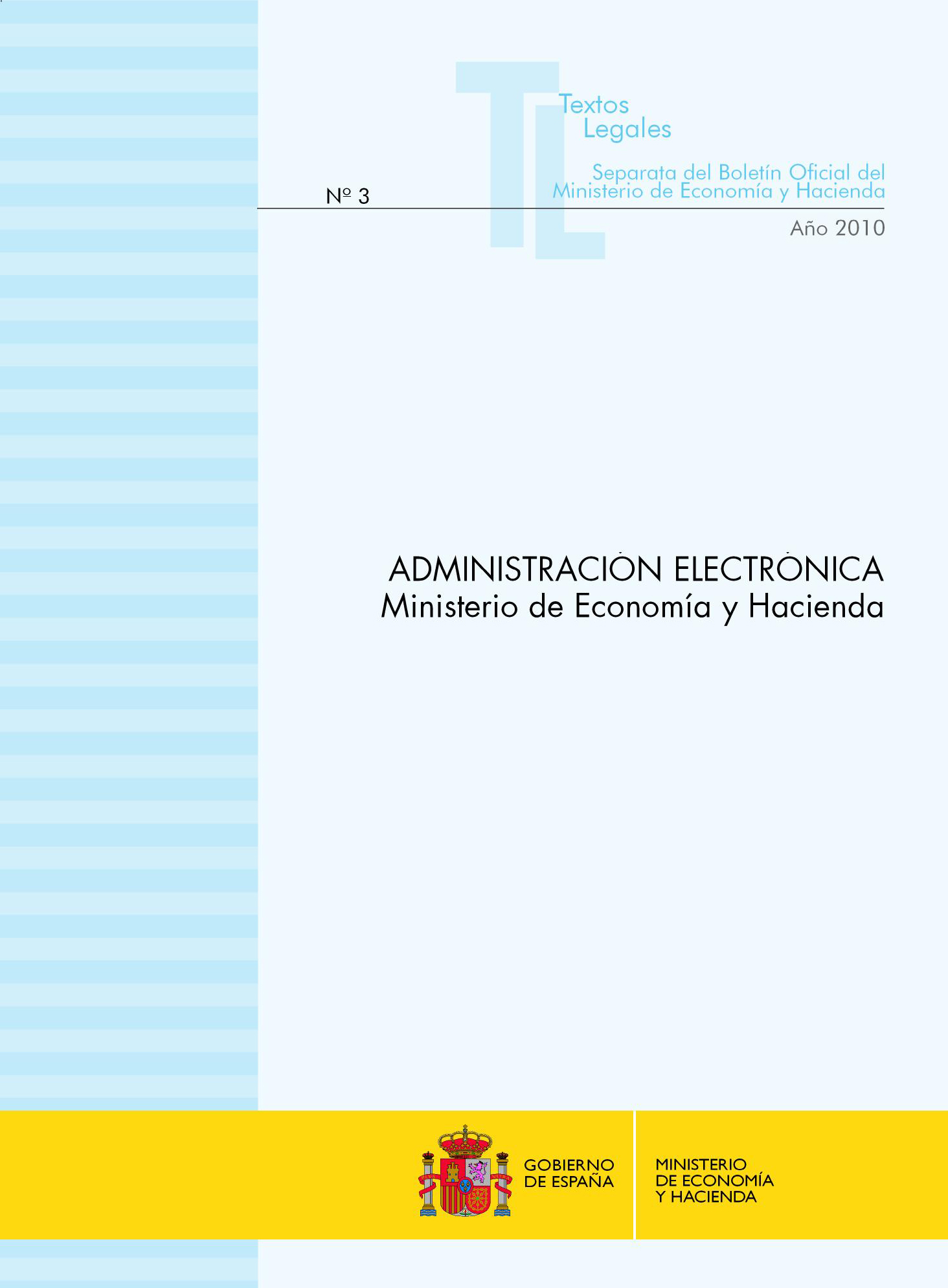 Portada del libro: ADMINISTRACION ELECTRONICA MINISTERIO DE ECONOMIA Y HACIENDA